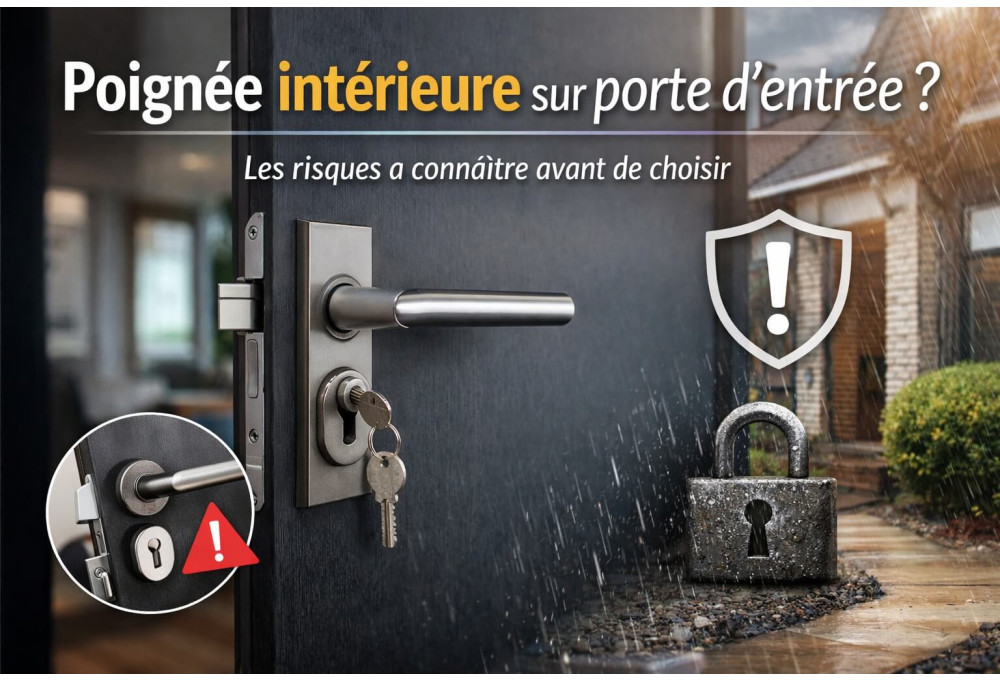 Interior door handle on entrance door: possible, but not always advisable